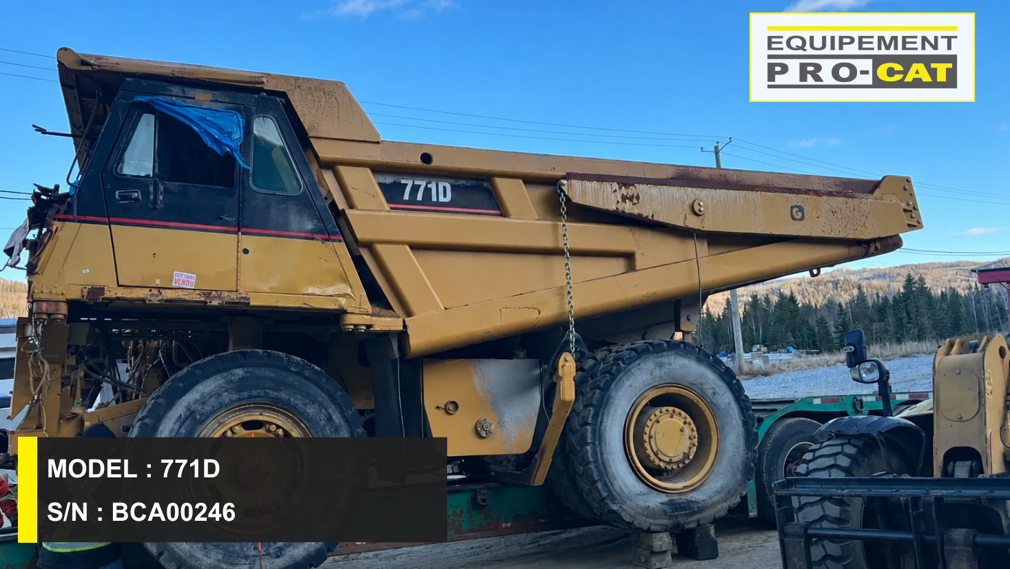 771D CAT Off-Highway Truck (BCA00246)