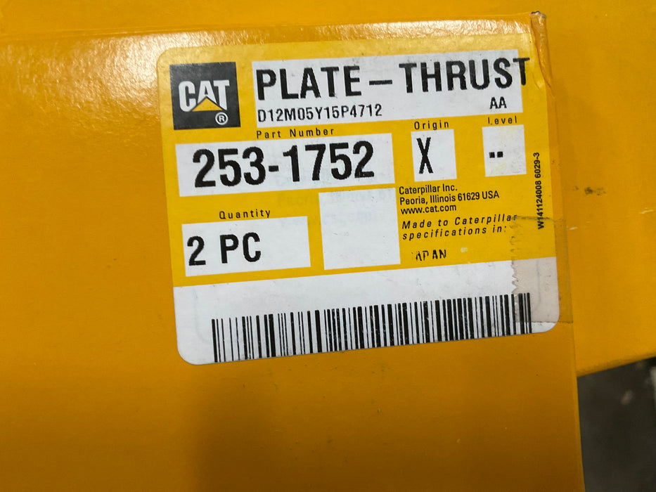 253-1752- CAT Plate- OEM New