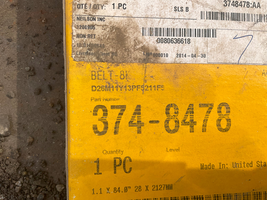 374-8478- CAT Belt- PCI6- OEM New