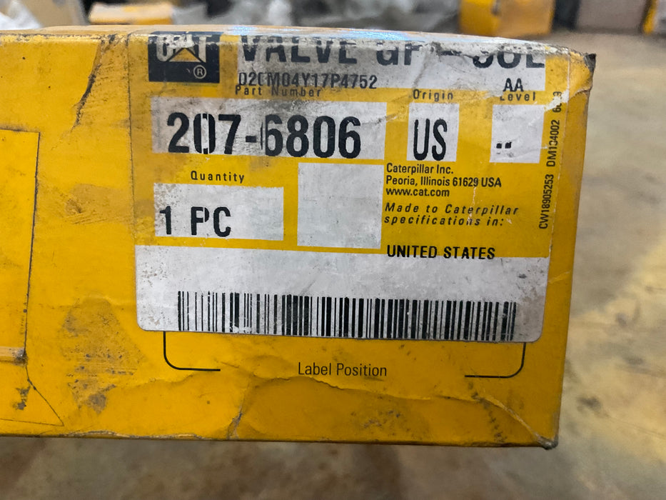 207-6806- CAT Valve-PCI7- OEM New