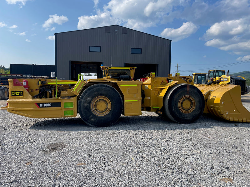 Caterpillar units being dismantled for salvaged parts